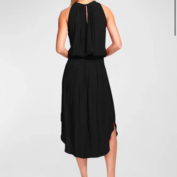 Ramy Brook Black Audrey Blouson Midi Dress NWT - Picture 4 of 9